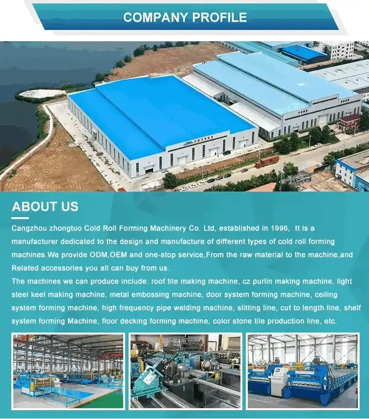 zhongtuo roll forming machine factory zhongtuo roll forming machine factory