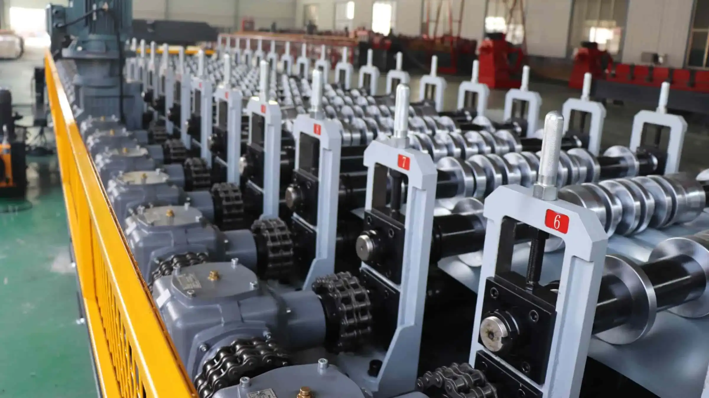 trapezoidal roof sheet machine