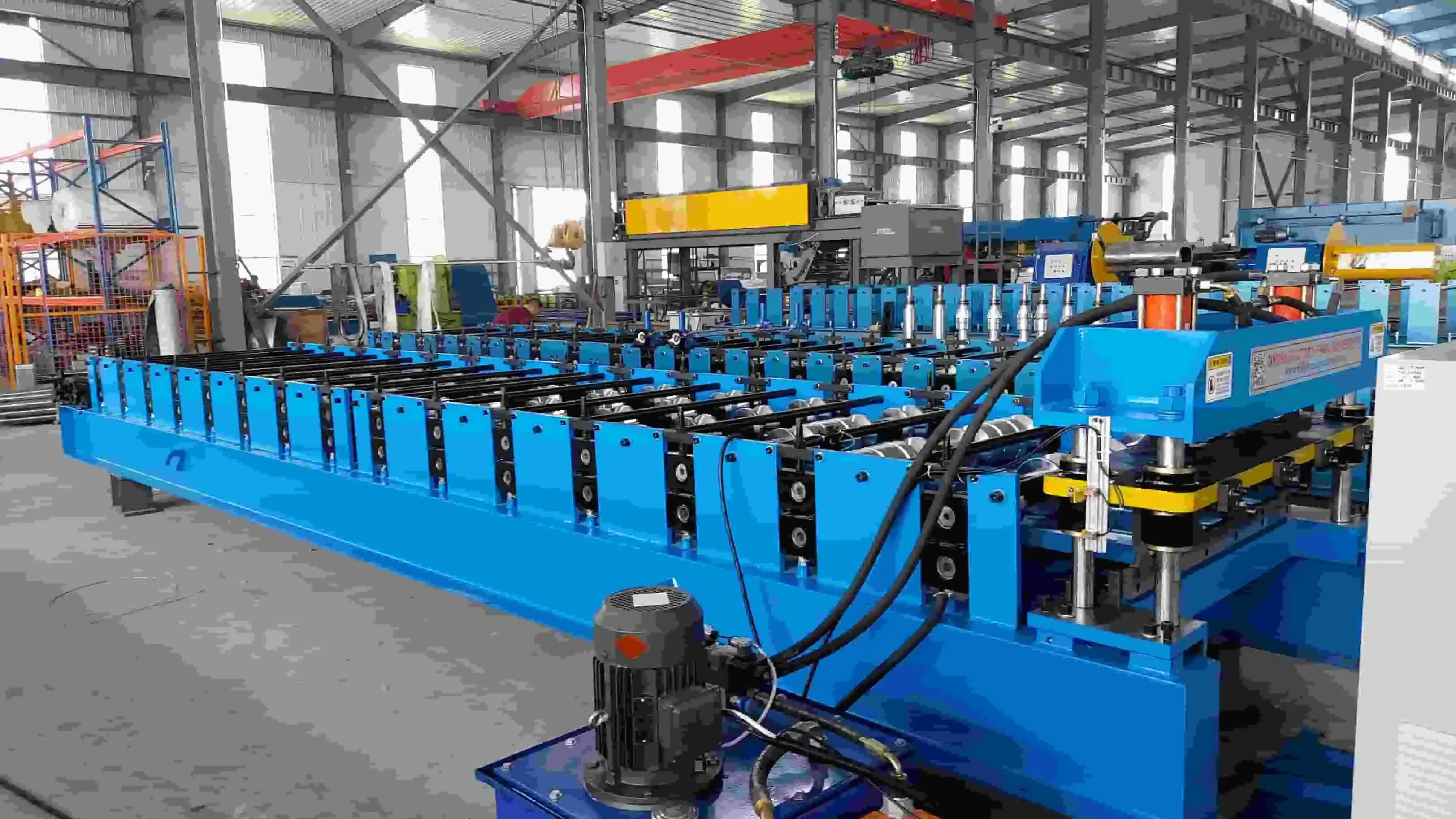 trapezoidal roof sheet machine