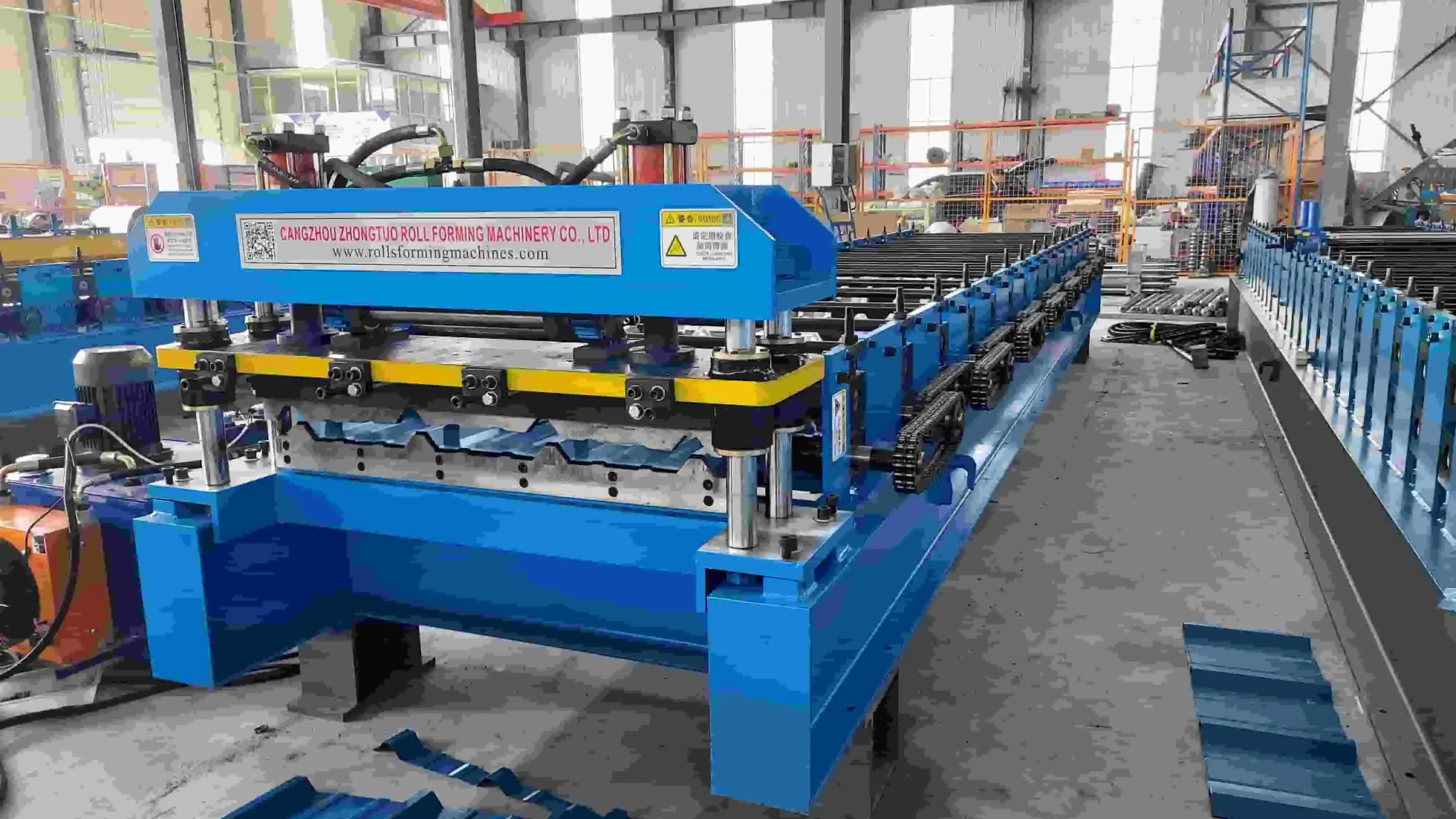 trapezoidal roof sheet machine
