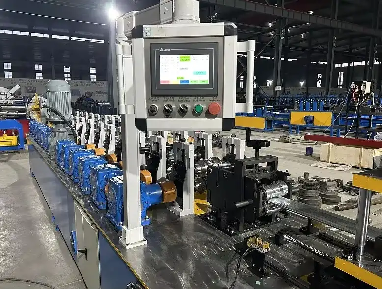 double layer trapezoidal roof sheet roll forming machine