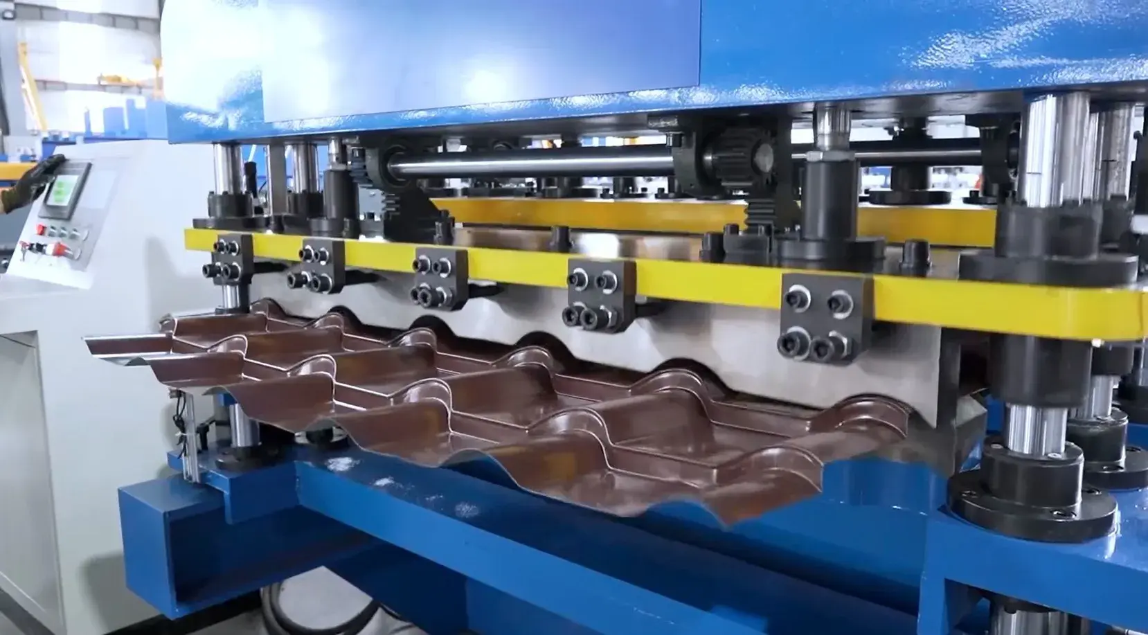 metal glazed roof tile roll forming machine metal glazed roof tile roll forming machine