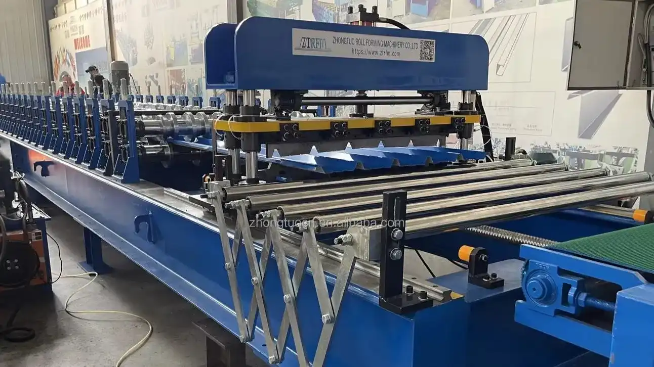 trapezoidal roof sheet roll forming machine