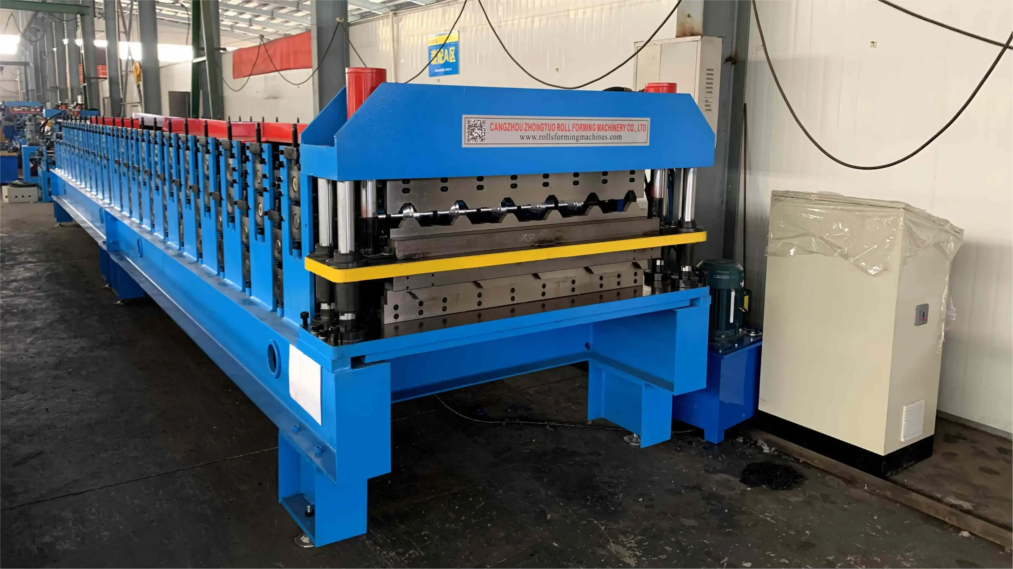Double layer trapezoidal roof panel roll forming machine (1) Double layer trapezoidal roof panel roll forming machine (1)