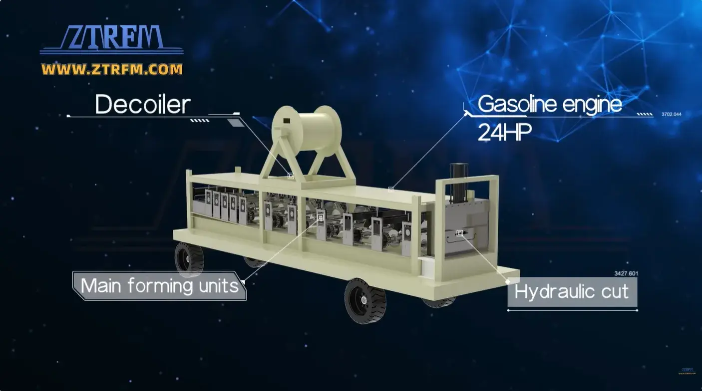 standing seam roof panel roll forming machine