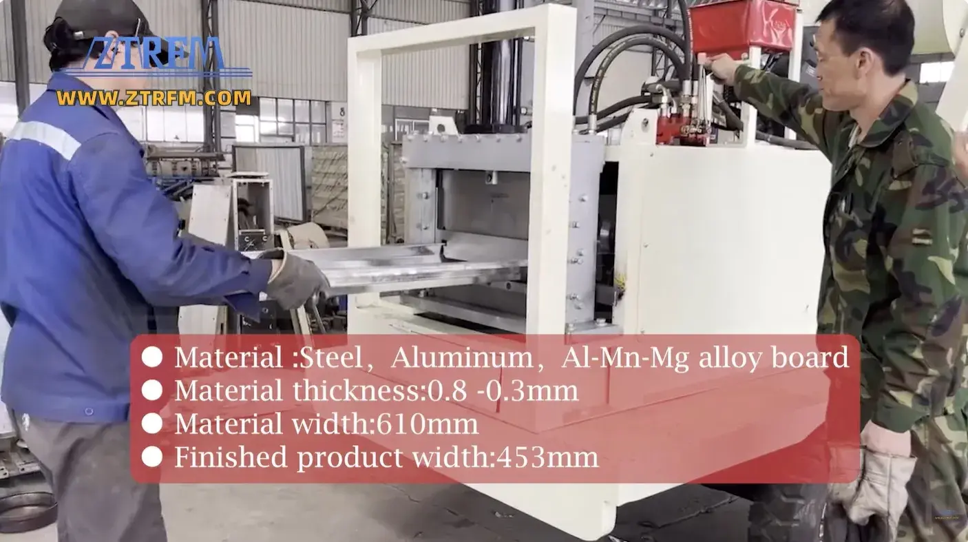 standing seam roof panel roll forming machine