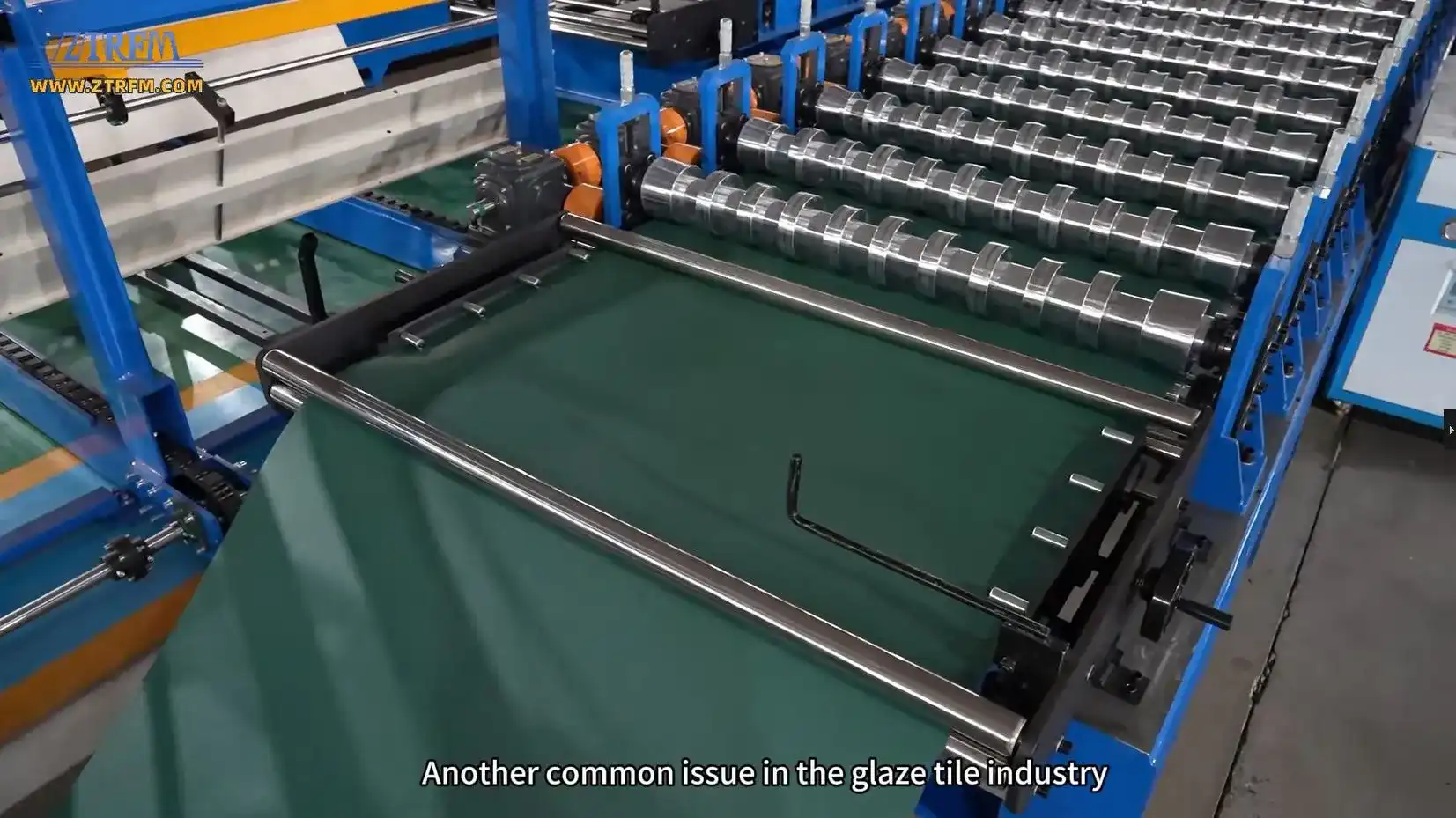 metal glazed roof tile roll forming line