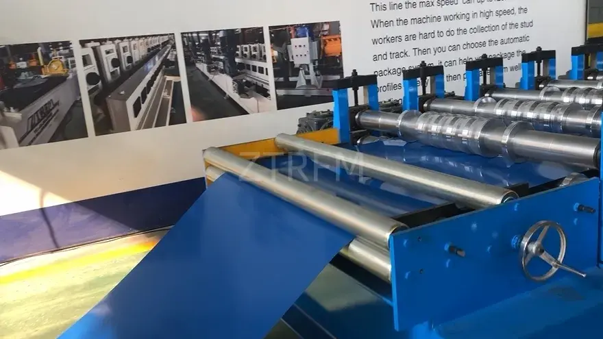 corrugated roof panel production line