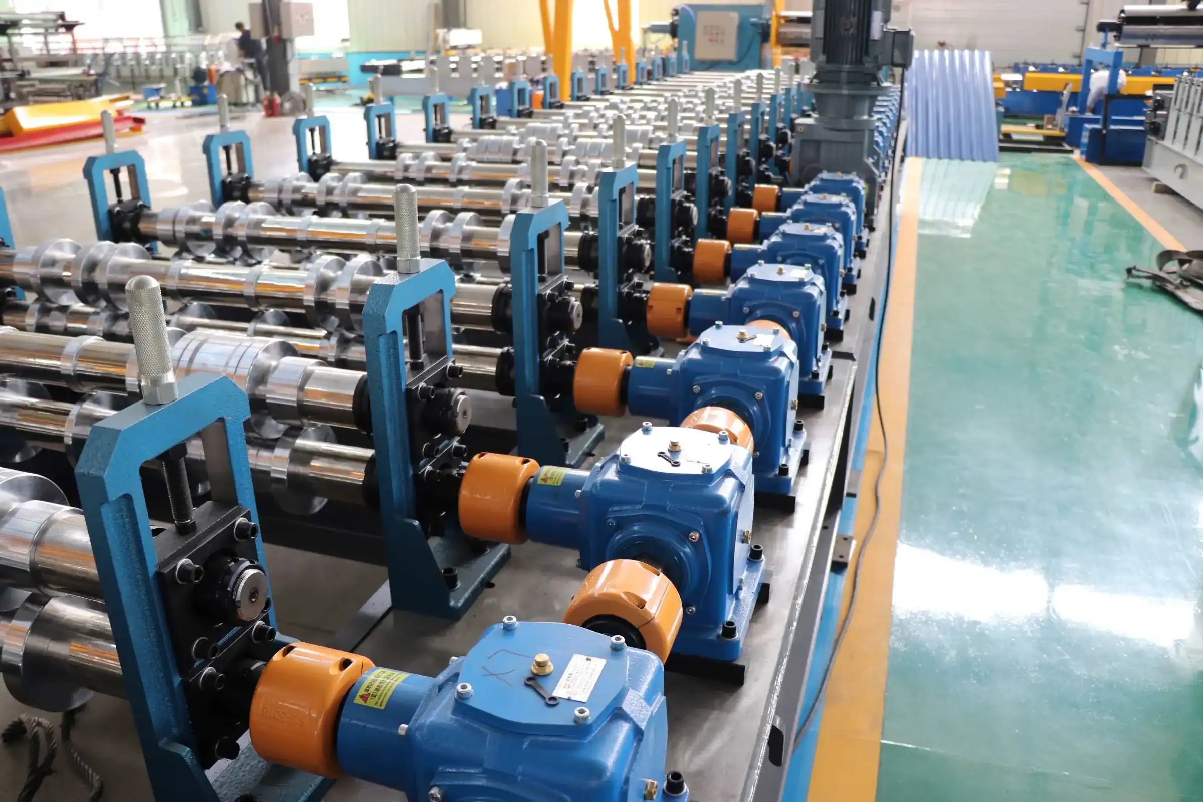 trapezoidal roof sheet roll forming machine