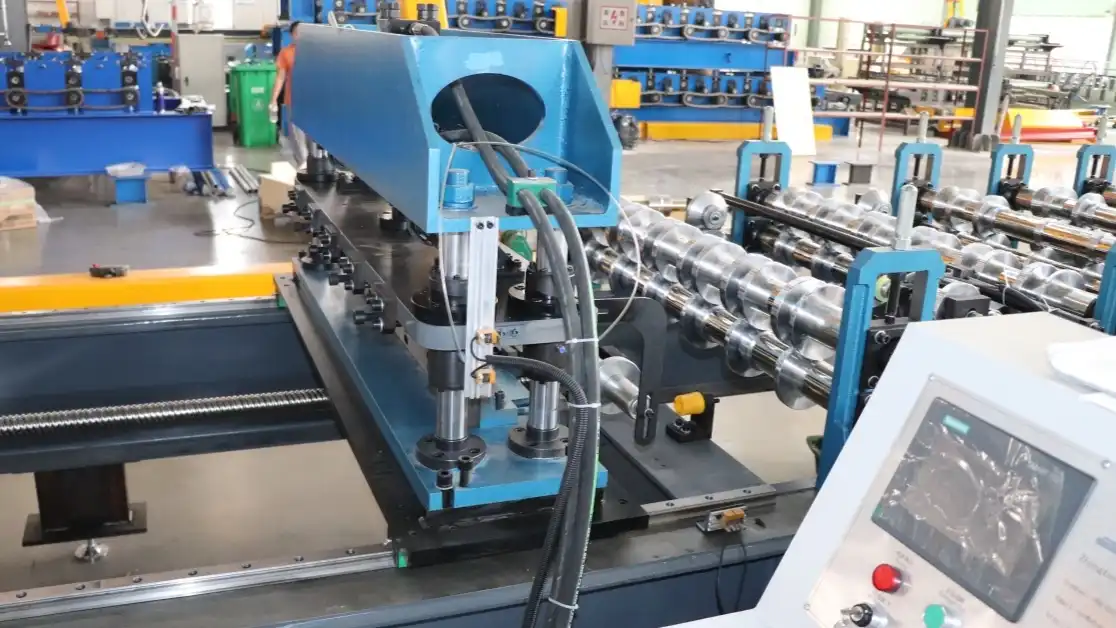 trapezoidal roof sheet roll forming machine
