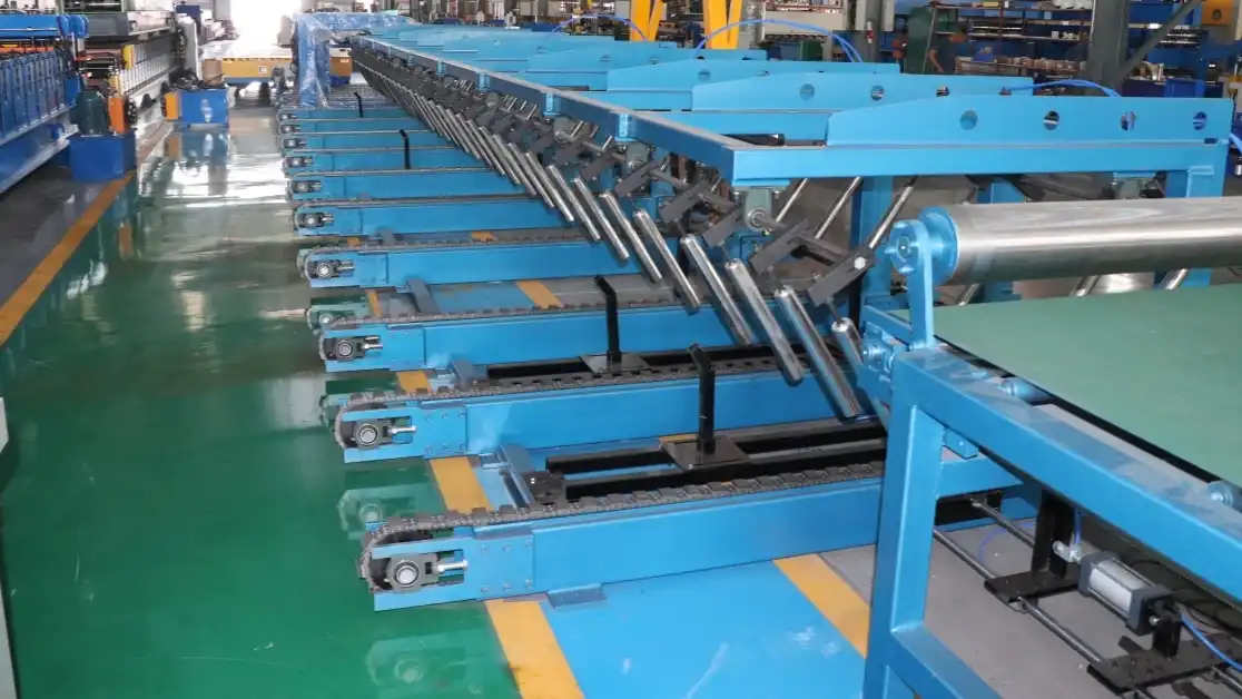 trapezoidal roof sheet roll forming machine