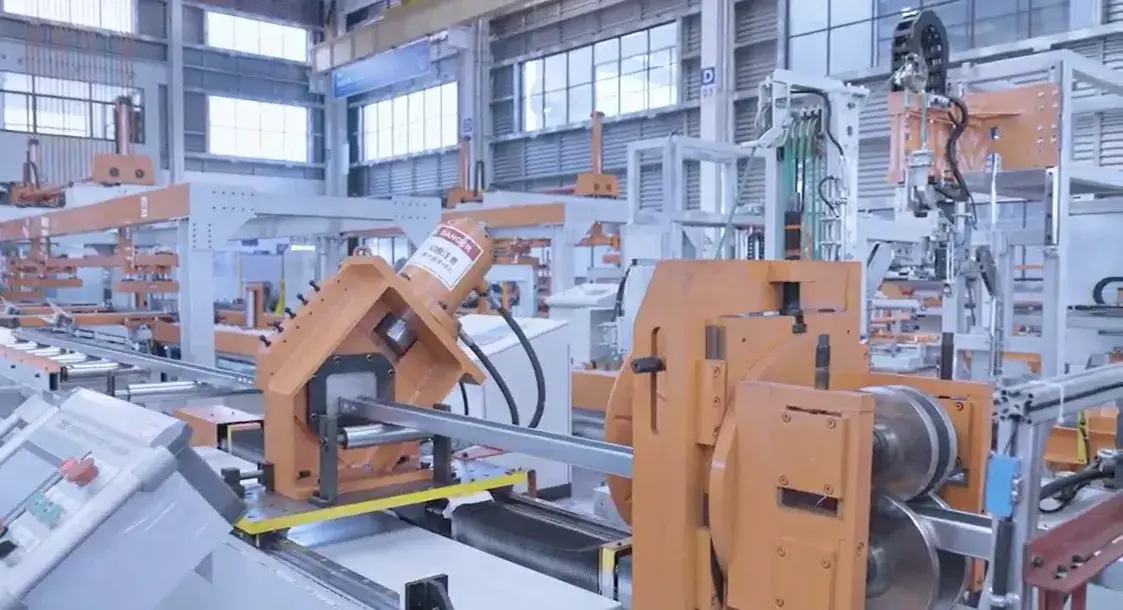 solar structure channel production line