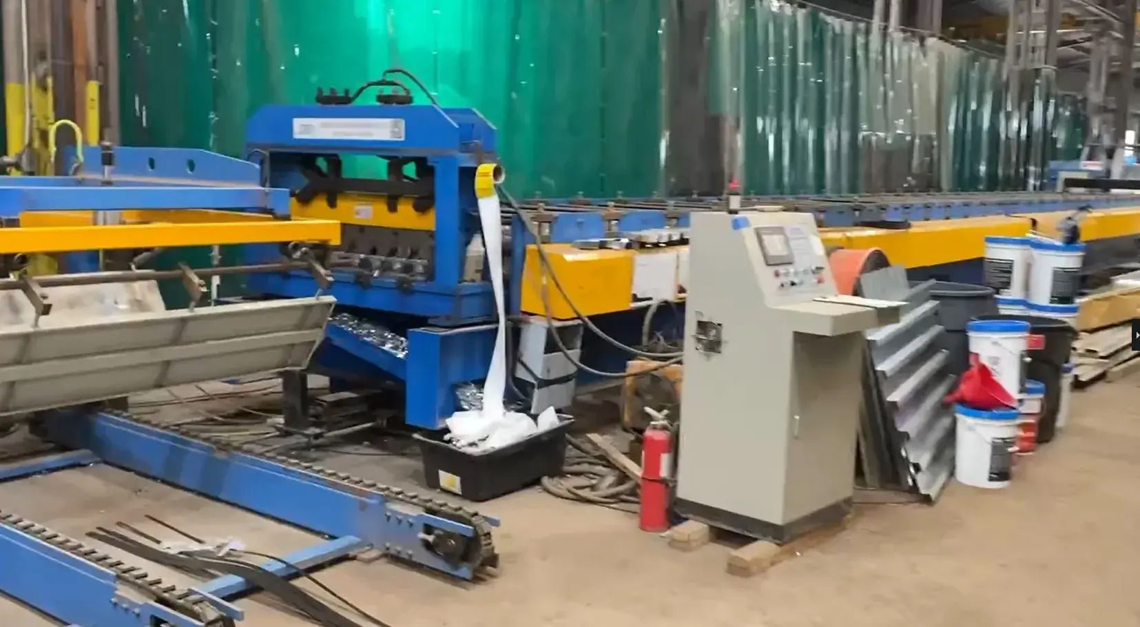 metal floor deck roll forming machine