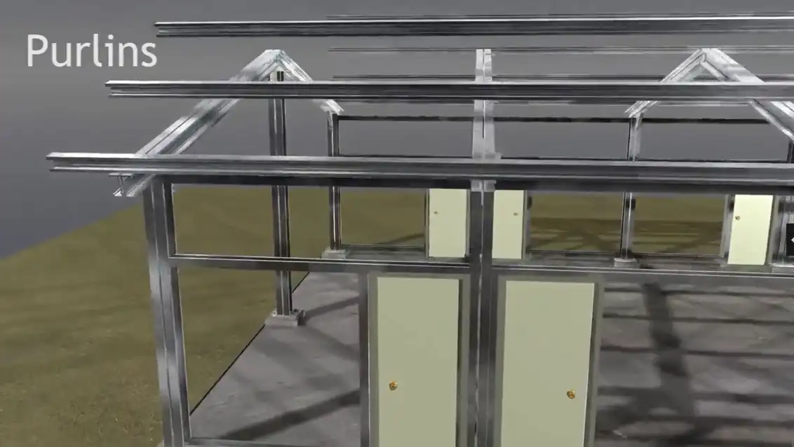 metal purlin application