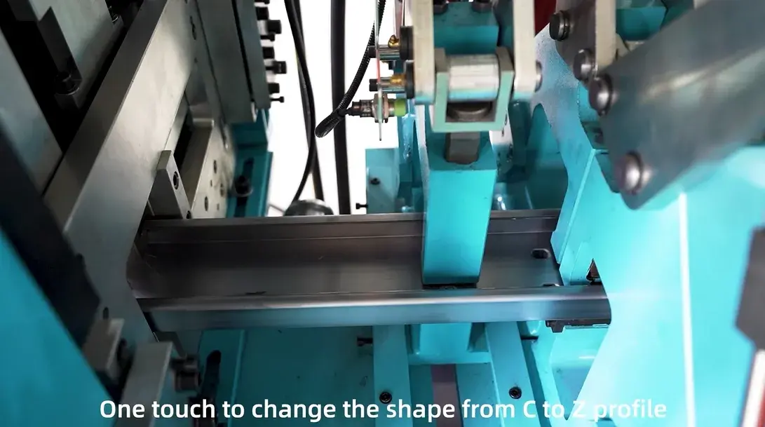 metal cz purlin machine