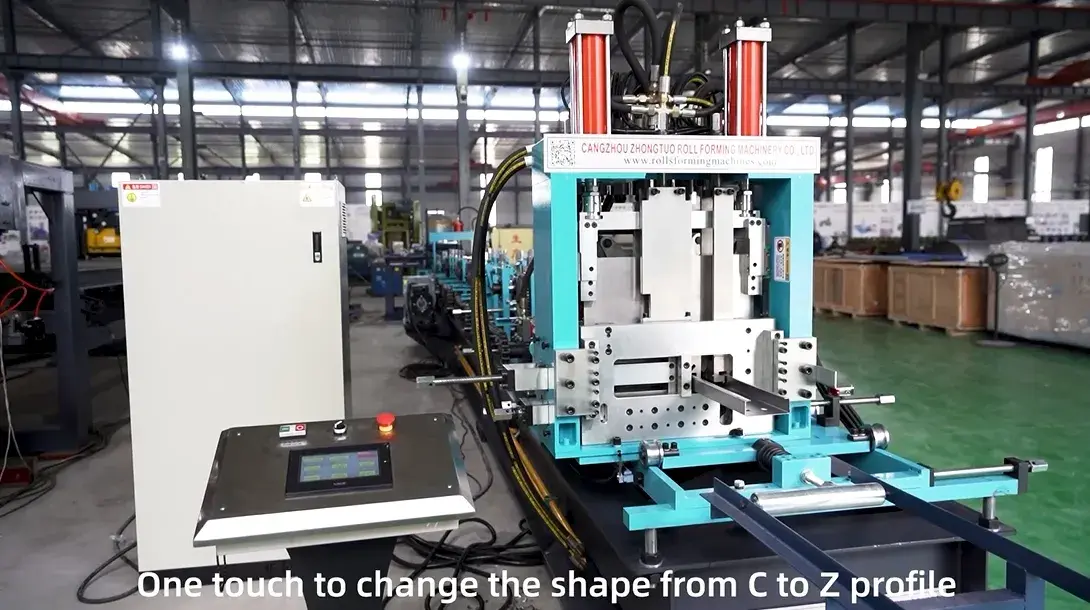 metal cz purlin machine