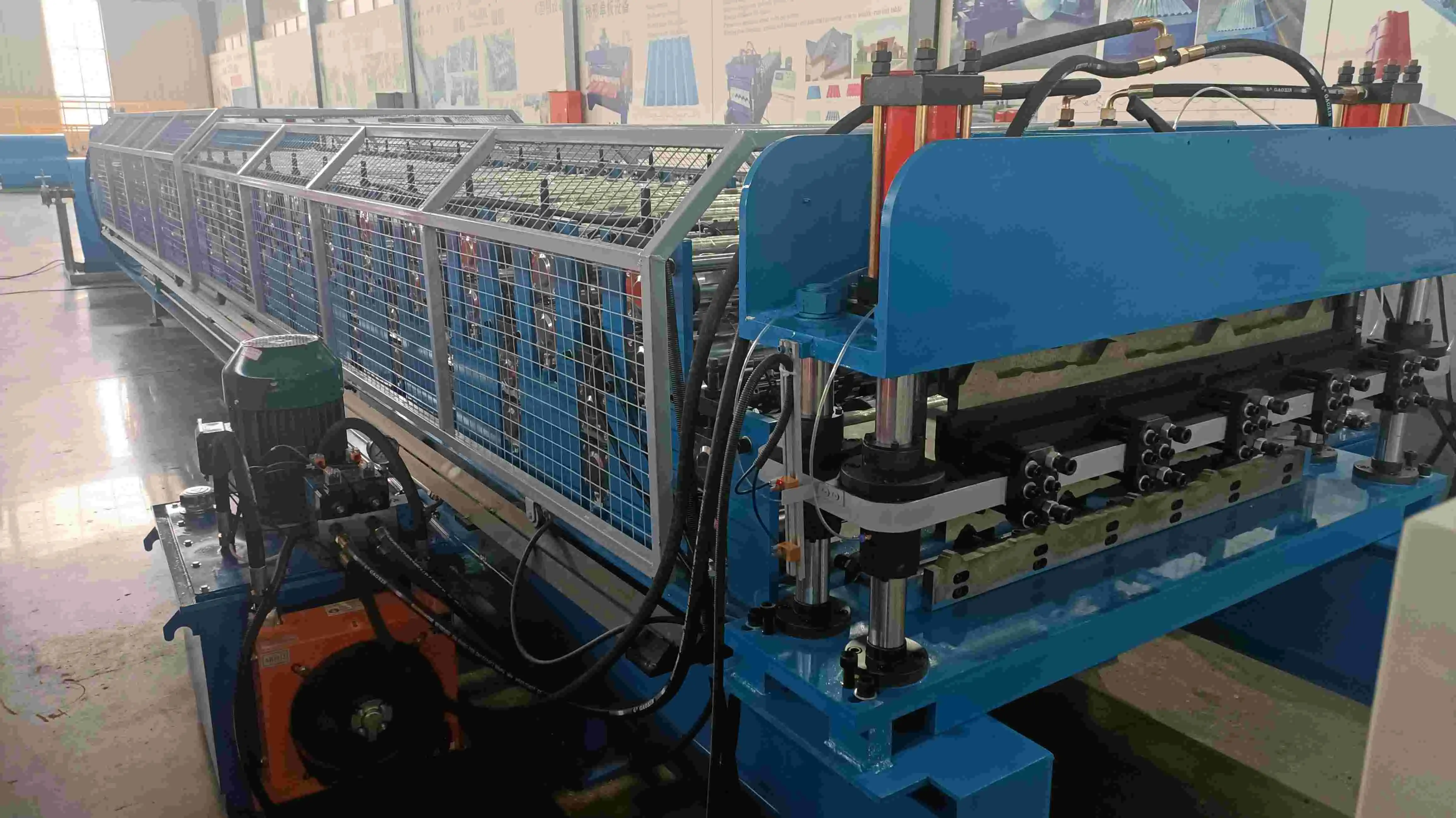 pbr ag trapezoidal roof sheet double layer roll forming machine