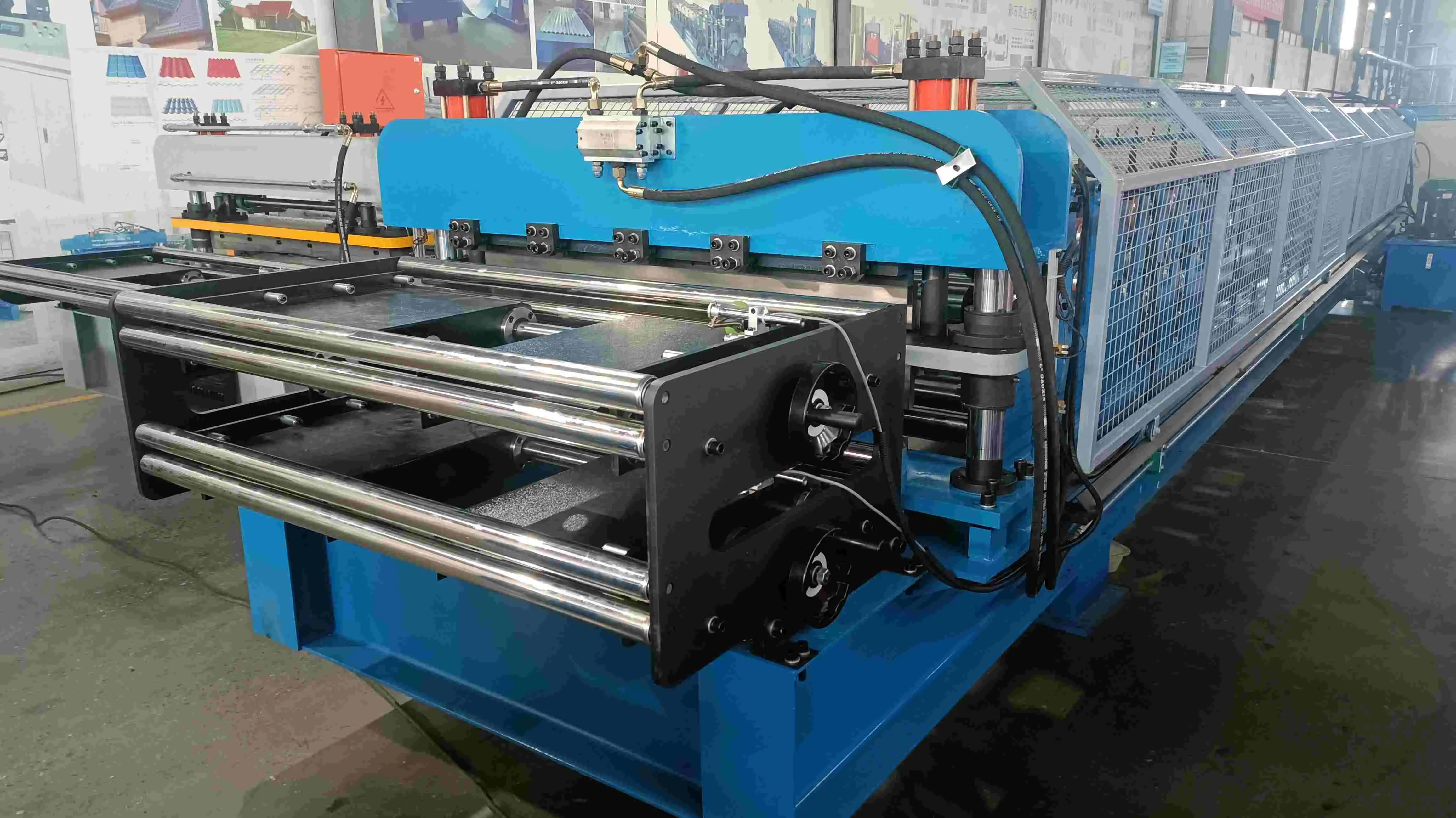 pbr ag trapezoidal roof sheet double layer roll forming machine