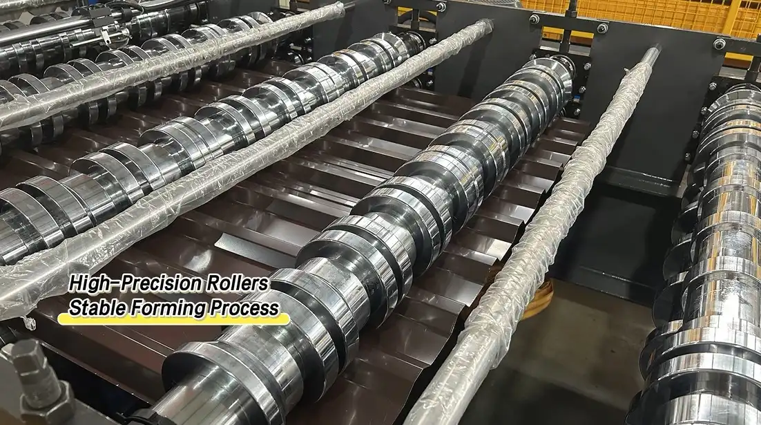 trapezoidal roof sheet roll forming machine