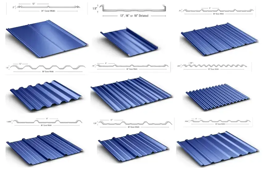 trapezoidal roof sheet roll forming machine