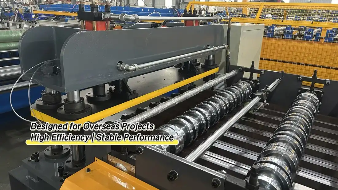 trapezoidal roof sheet roll forming machine