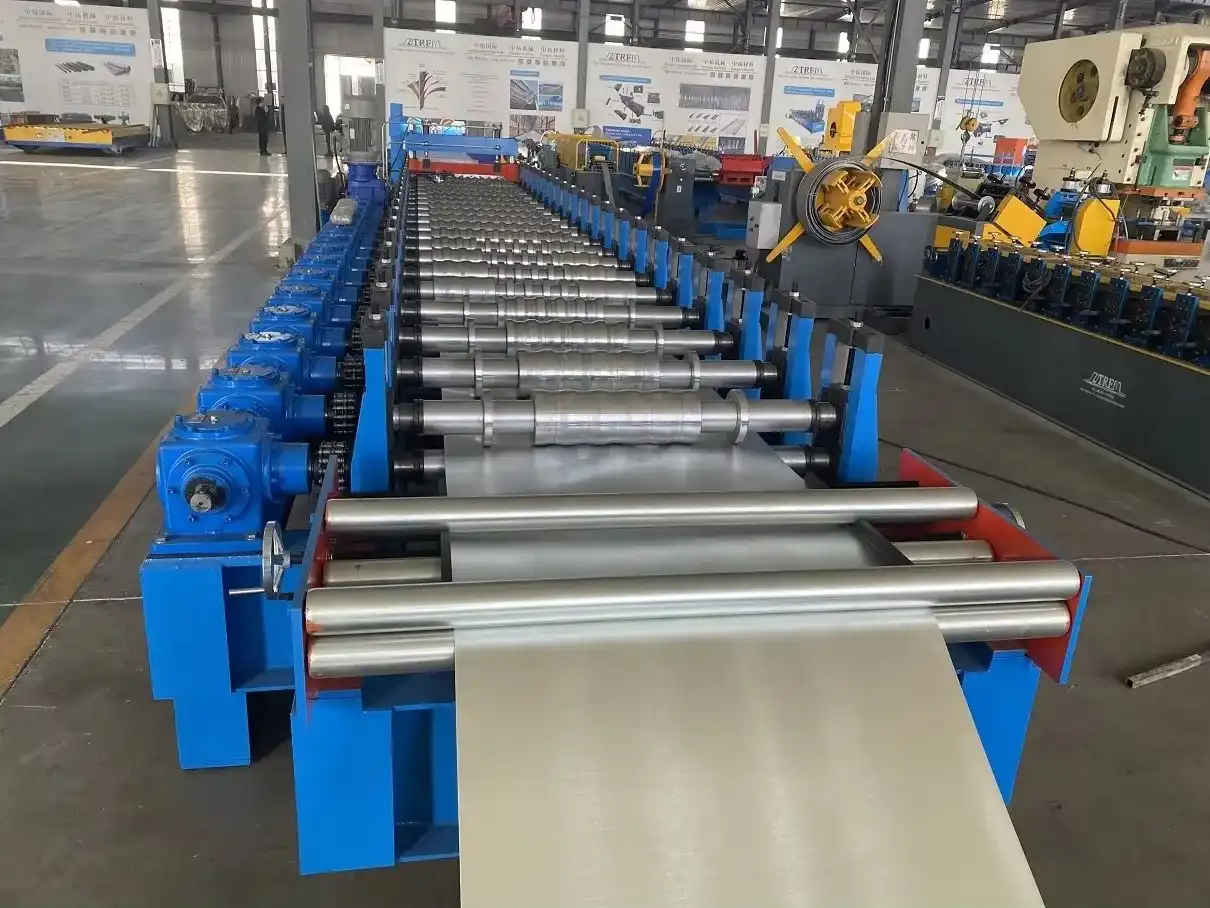 trapezoidal roof sheet roll forming machine