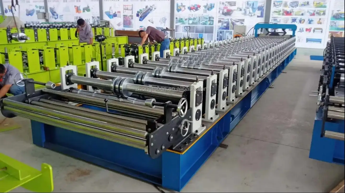 trapezoidal roof sheet roll forming machine