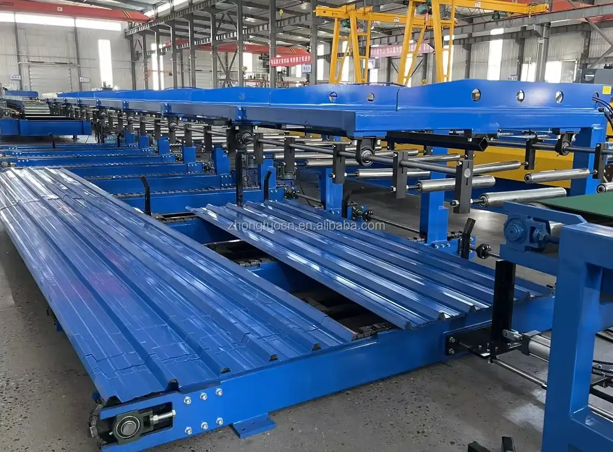 trapezoidal roof sheet roll forming machine