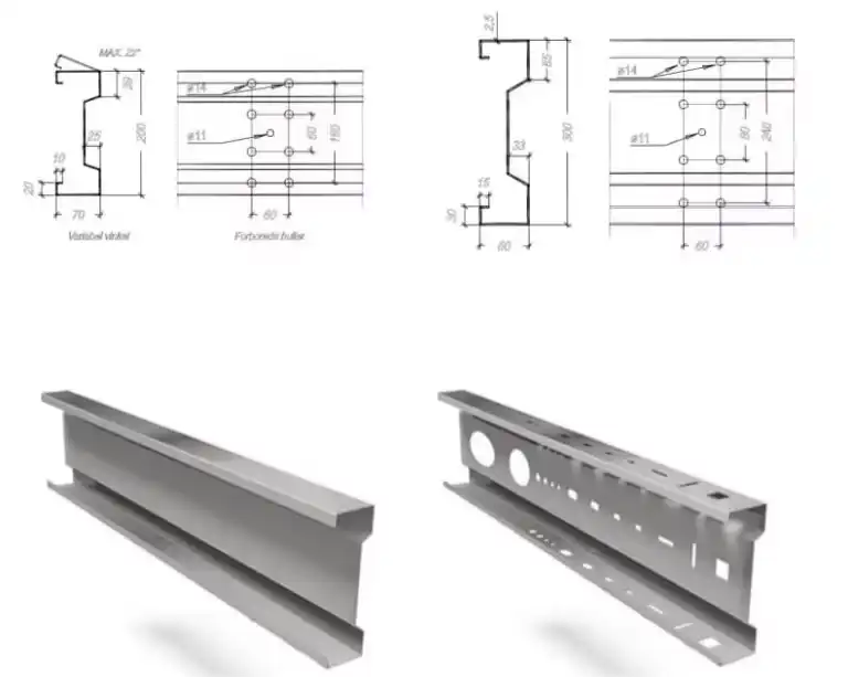 sigma M purlin profile drawings sigma M purlin profile drawings