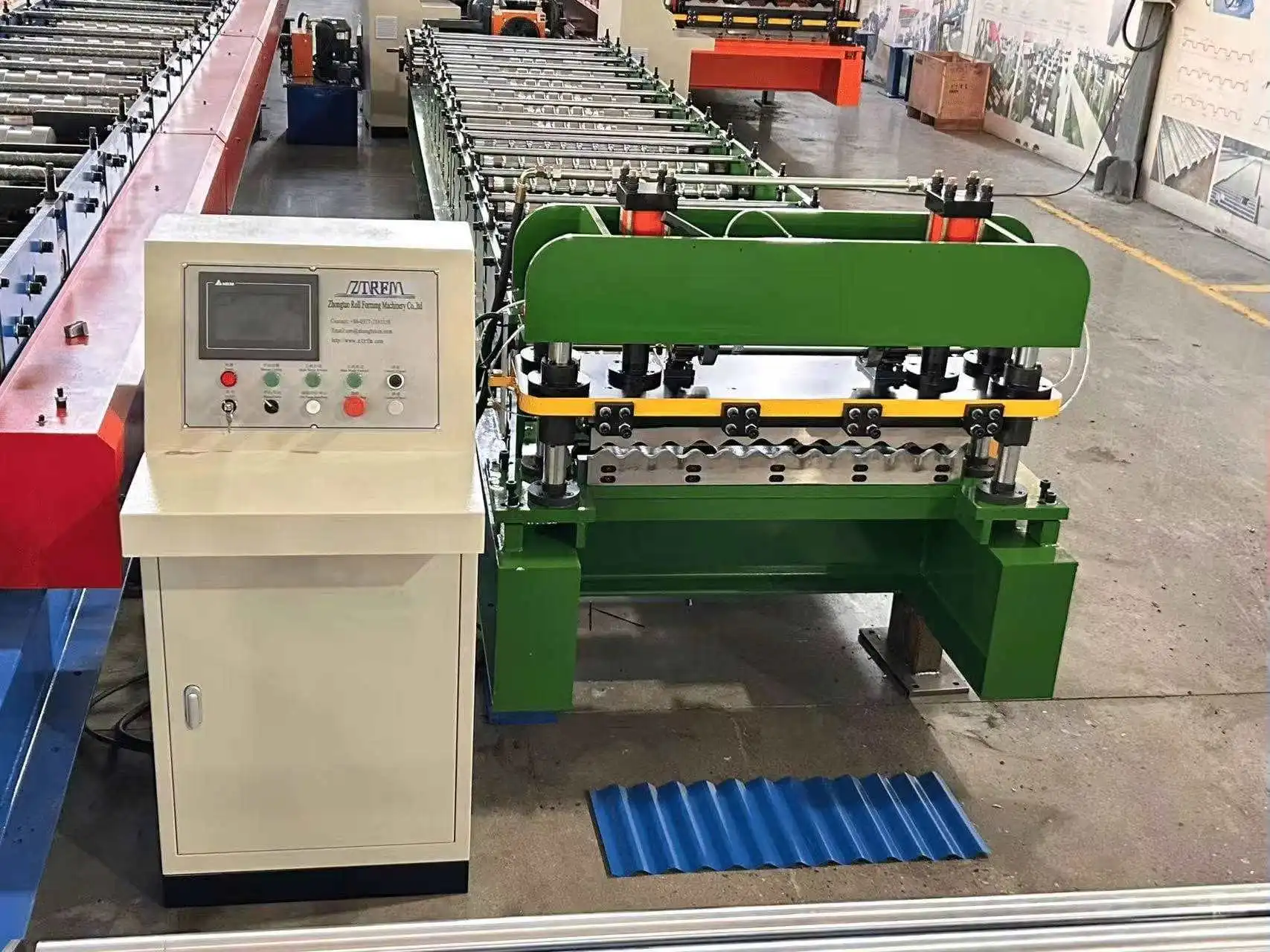 corrugated roof sheet roll forming machine