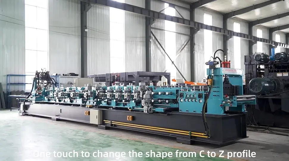 metal CZ purlin machine