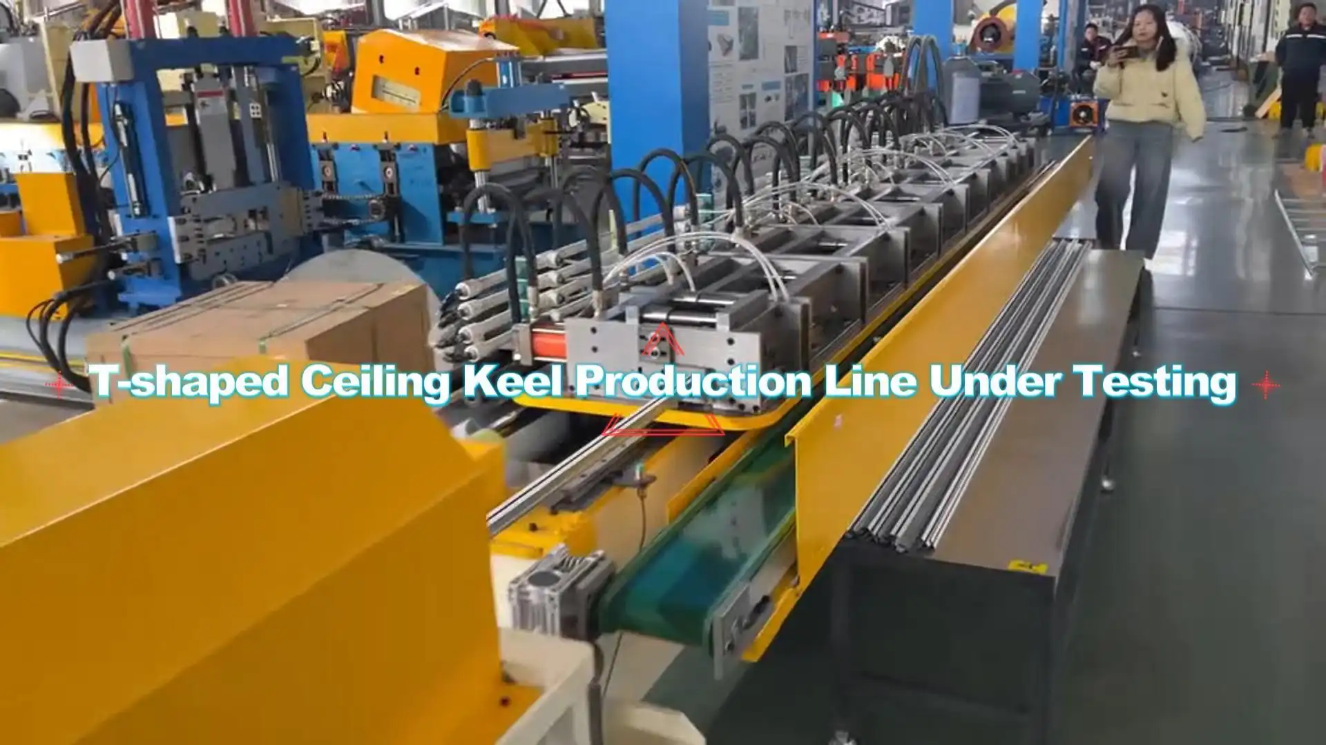 ceiling T grid channel roll forming machine ceiling T grid channel roll forming machine