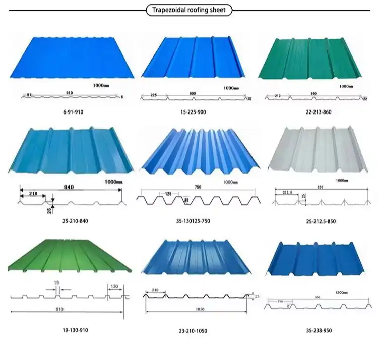trapezoidal roof sheet roll forming machine