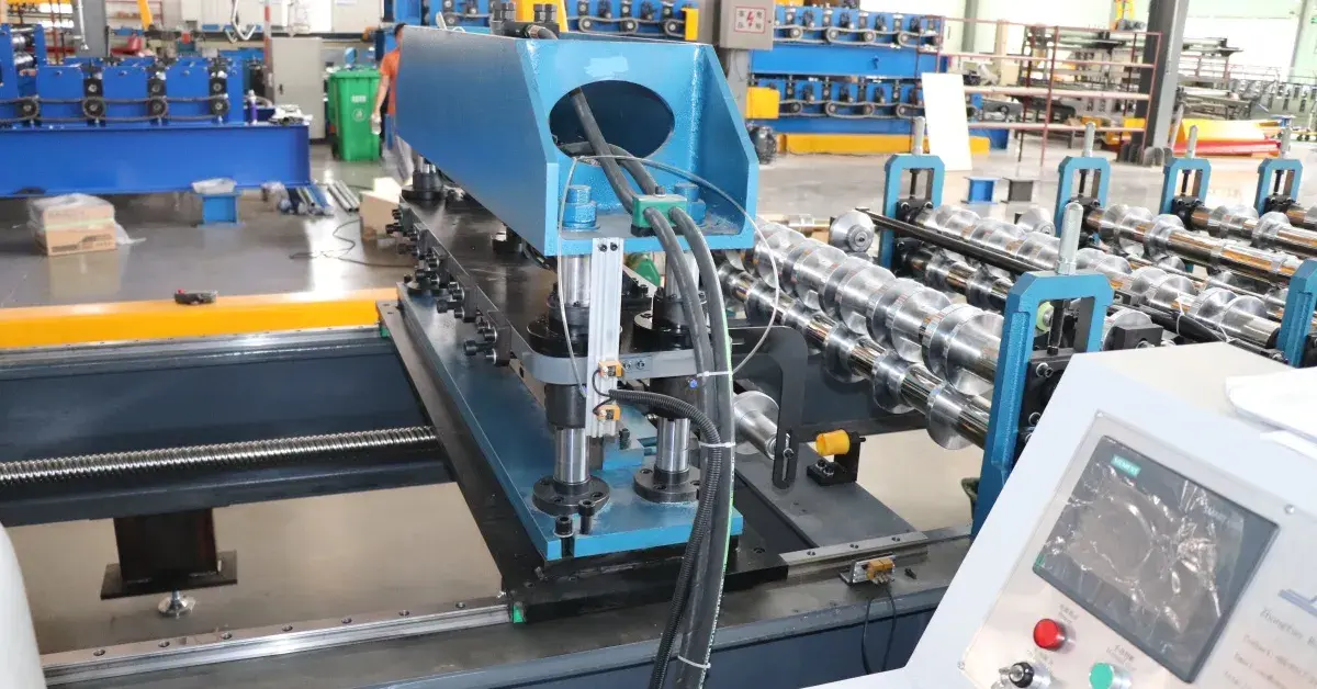trapezoidal roof sheet roll forming machine